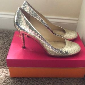 Kate spade gold shoes